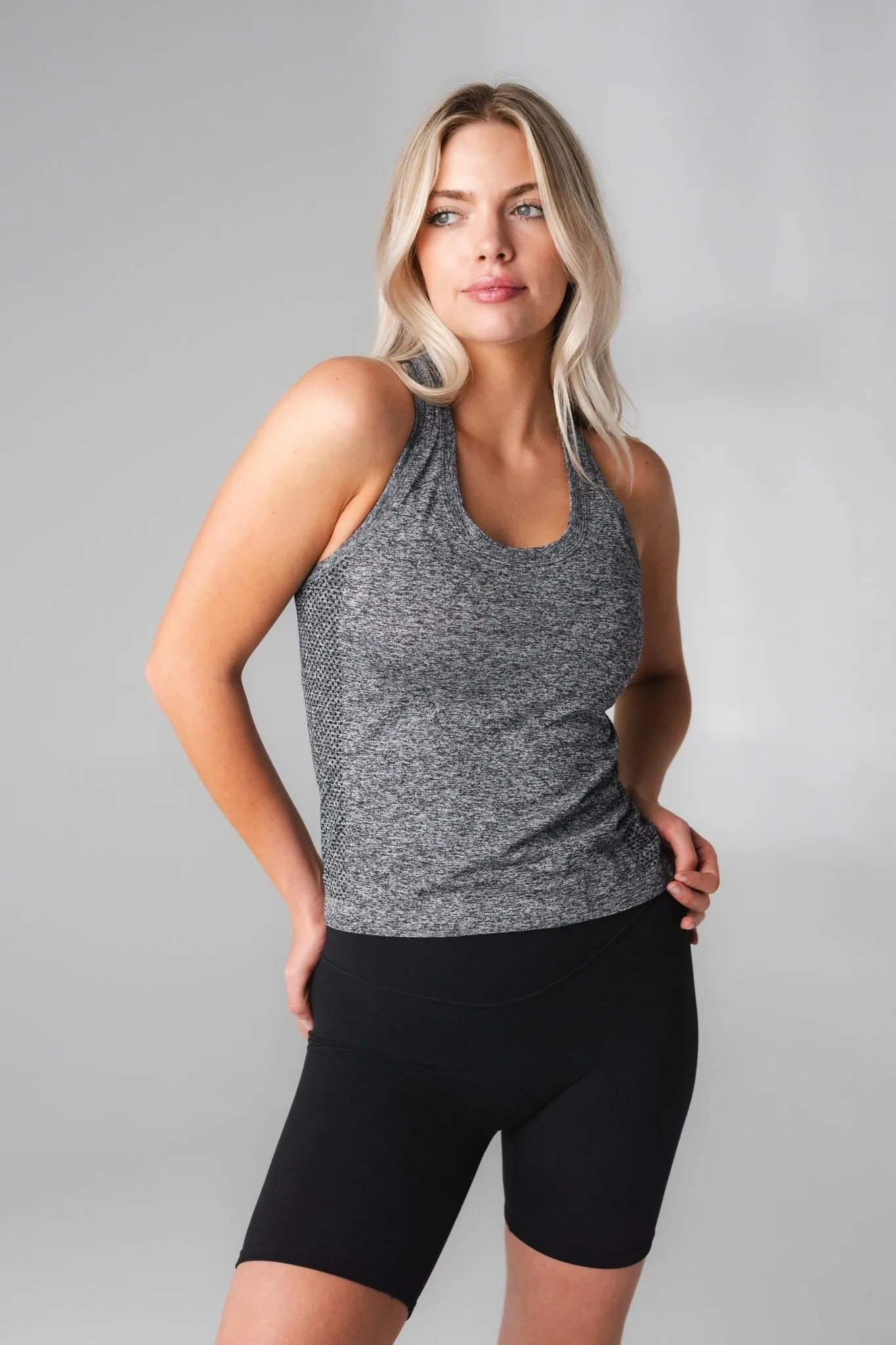 Vitality Energy® Tank - Midnight Marl sold by Balance Athletica