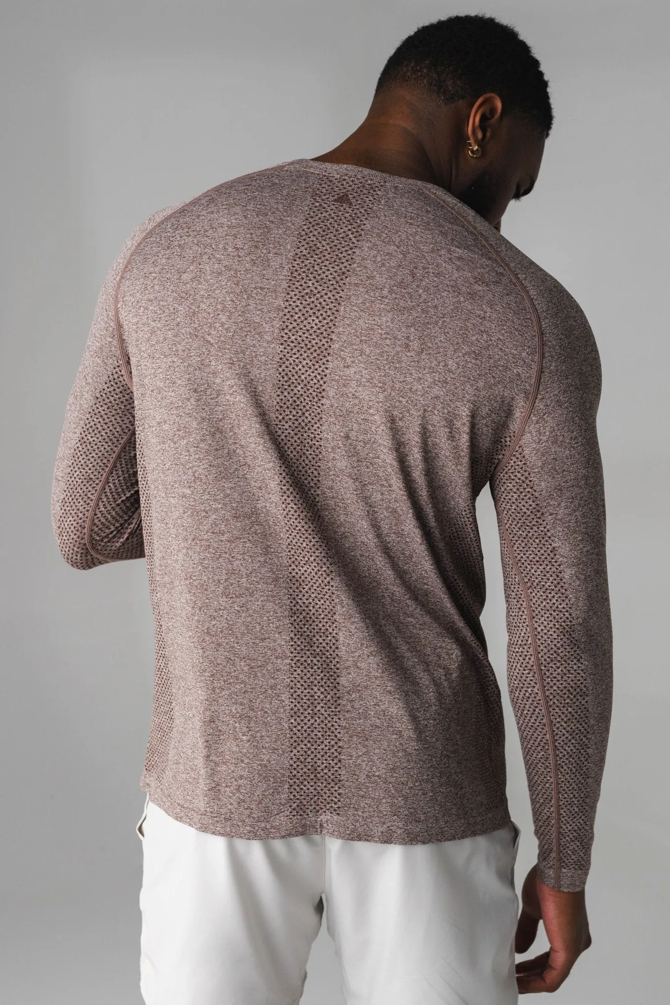 Vitality Kinetic® Long Sleeve Tee - Cocoa Marl sold by Balance Athletica product image thumbnail 4