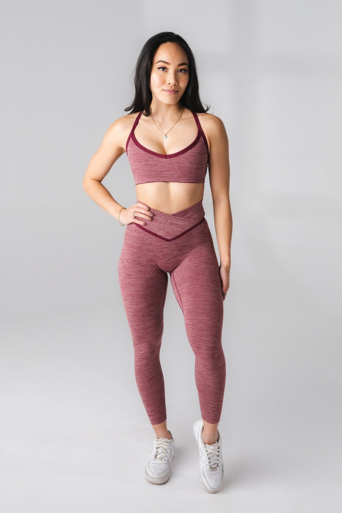 Vitality Daydream V Pant - Blackberry Rose - Revitalized sold by Balance Athletica product image thumbnail 4