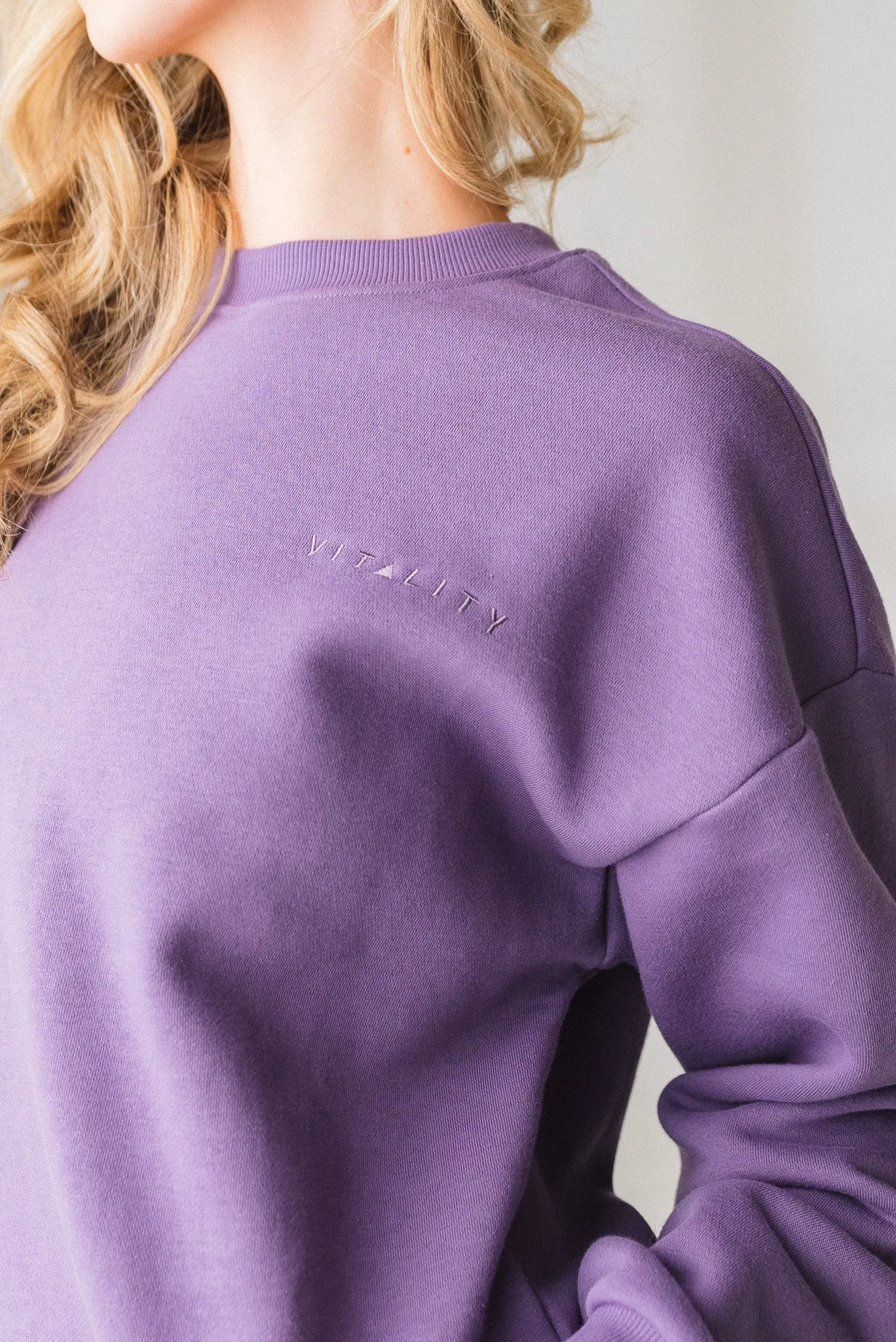 Vitality Cozy® Uni Crew - Violet sold by Balance Athletica product image thumbnail 4