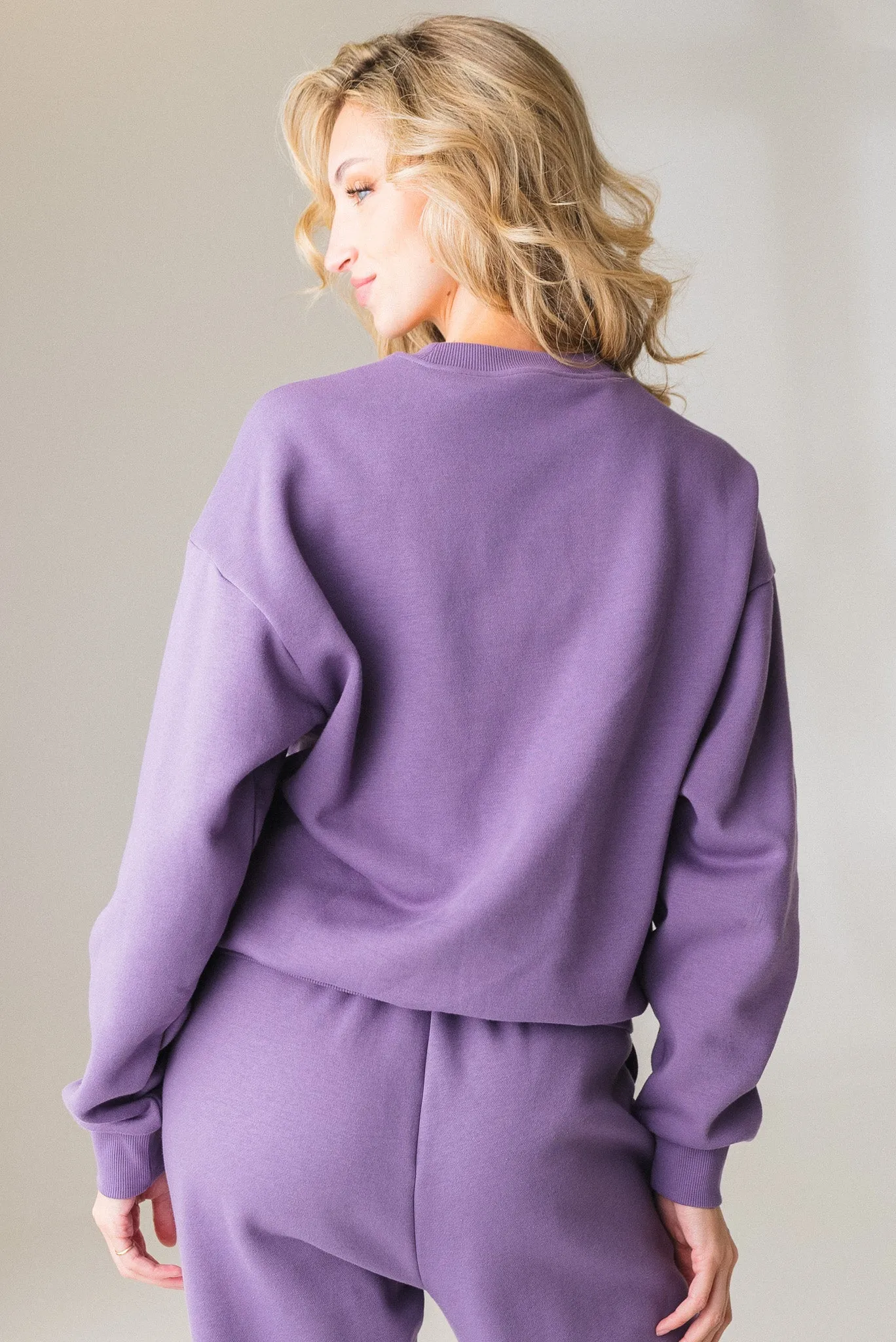 Vitality Cozy® Uni Crew - Violet sold by Balance Athletica product image thumbnail 3