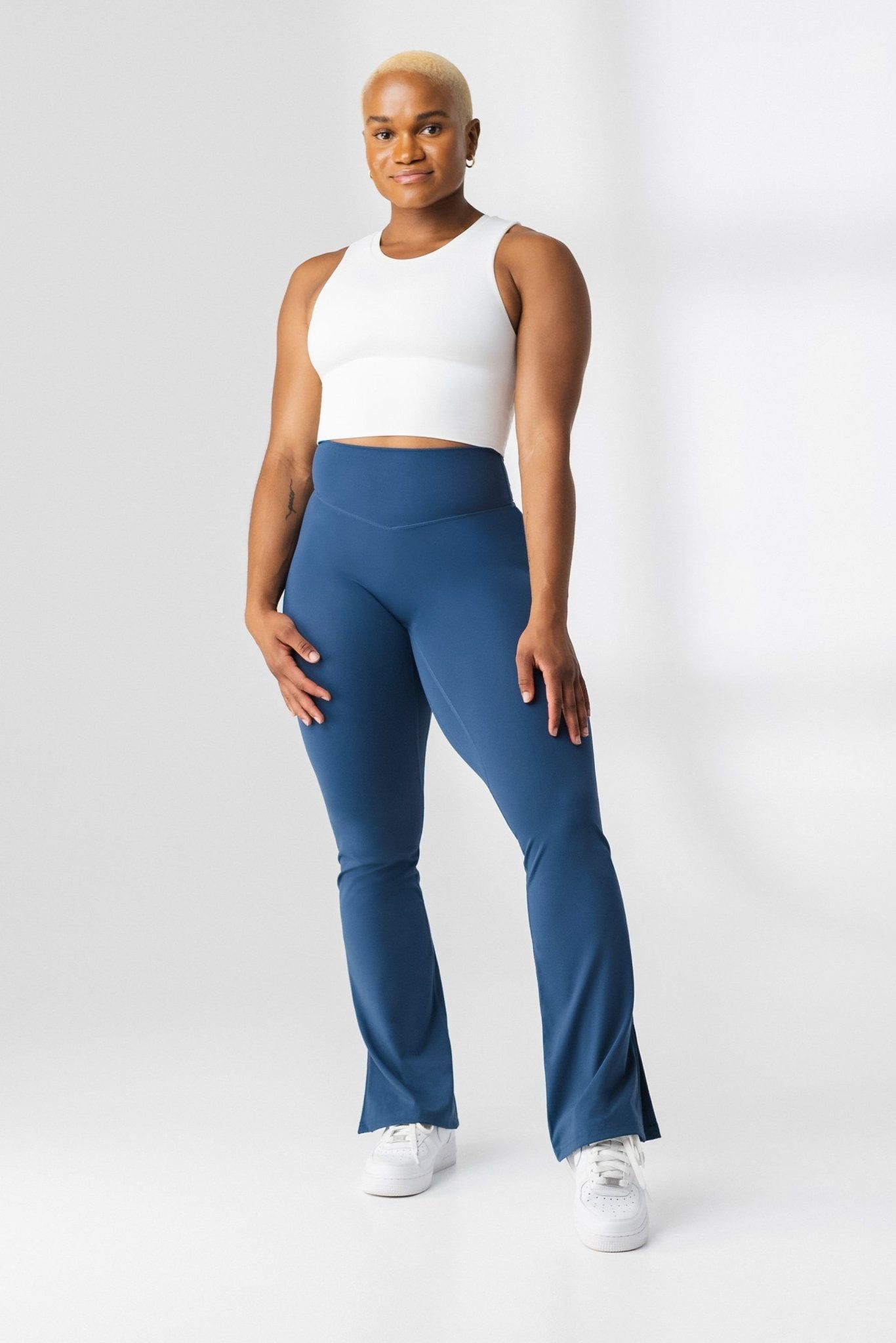 The Cloud Flare Pant - Navy - Revitalized sold by Balance Athletica product image thumbnail 2