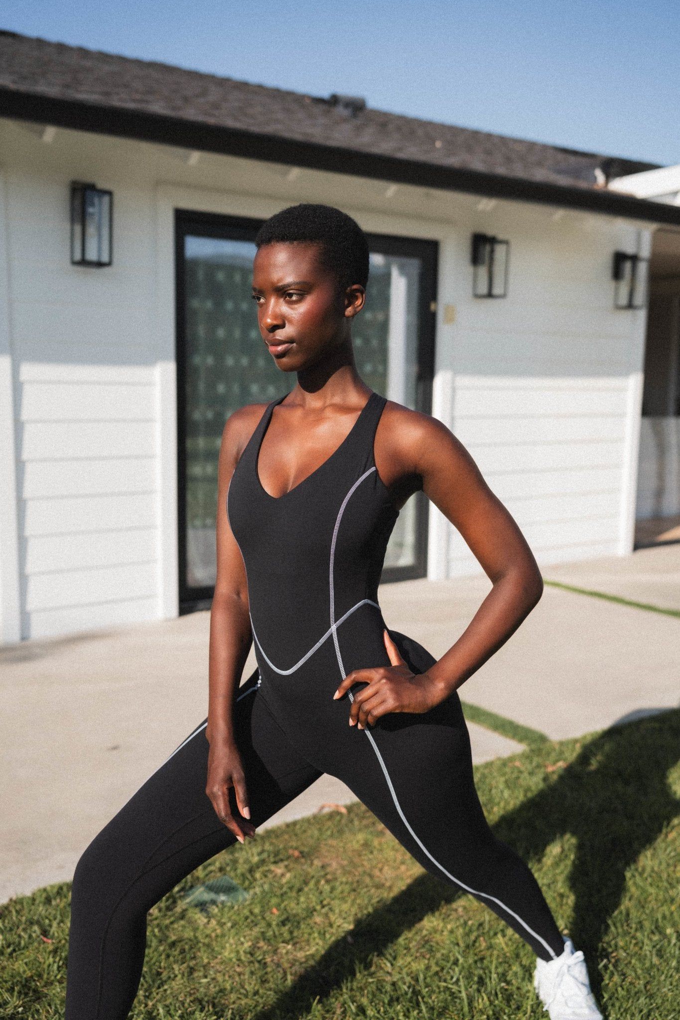 Cloud II™ X Jumpsuit - Midnight Contrast sold by Balance Athletica product image thumbnail 5