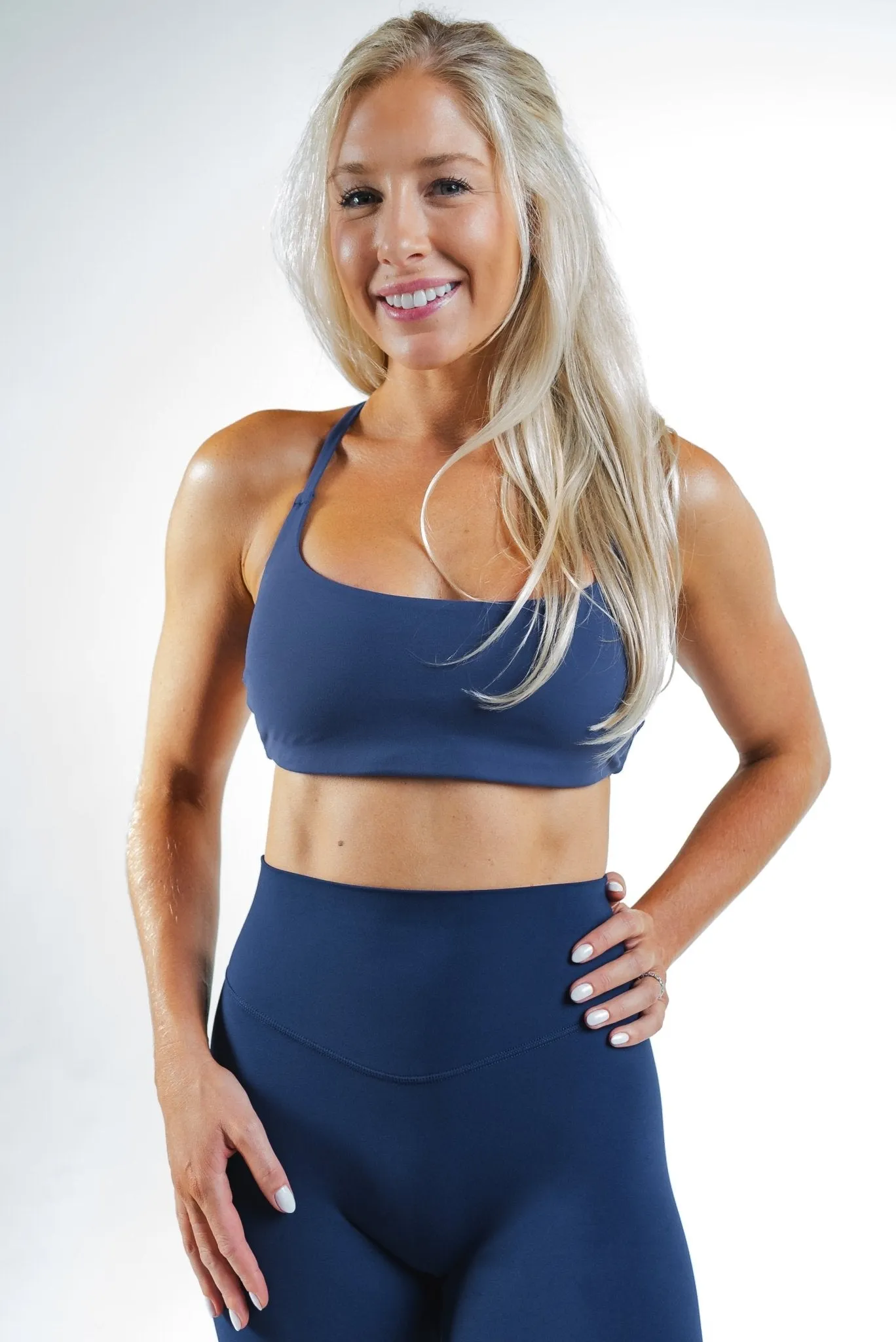 Cloud II™ Strappy Bra - Indigo sold by Balance Athletica