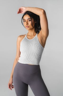 Synergy Open Back Tank - Ash  - Revitalized sold by Balance Athletica