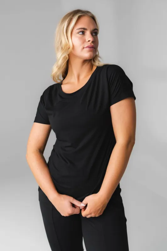 Vitality Versa®  Full Tee - Midnight sold by Balance Athletica
