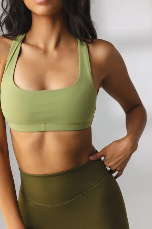 The Core Bra - Moss - Revitalized made by Balance Athletica