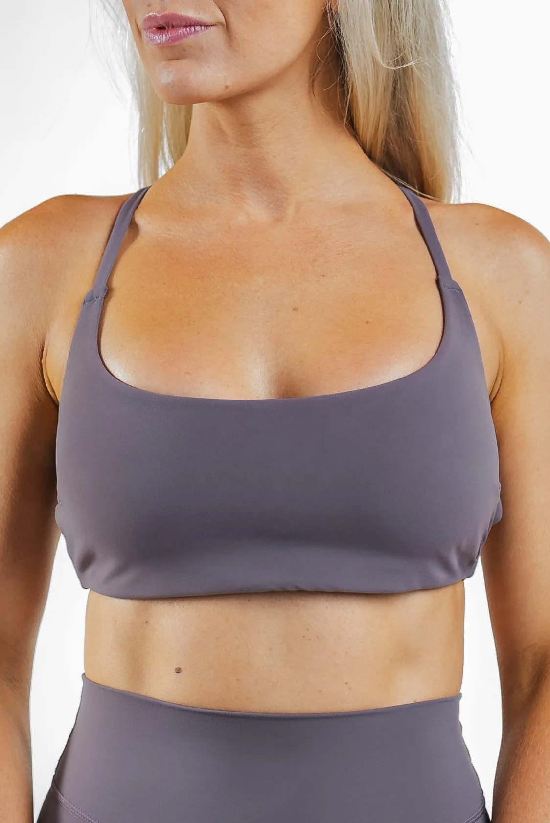 Cloud II™ Strappy Bra - Concrete sold by Balance Athletica product image thumbnail 4