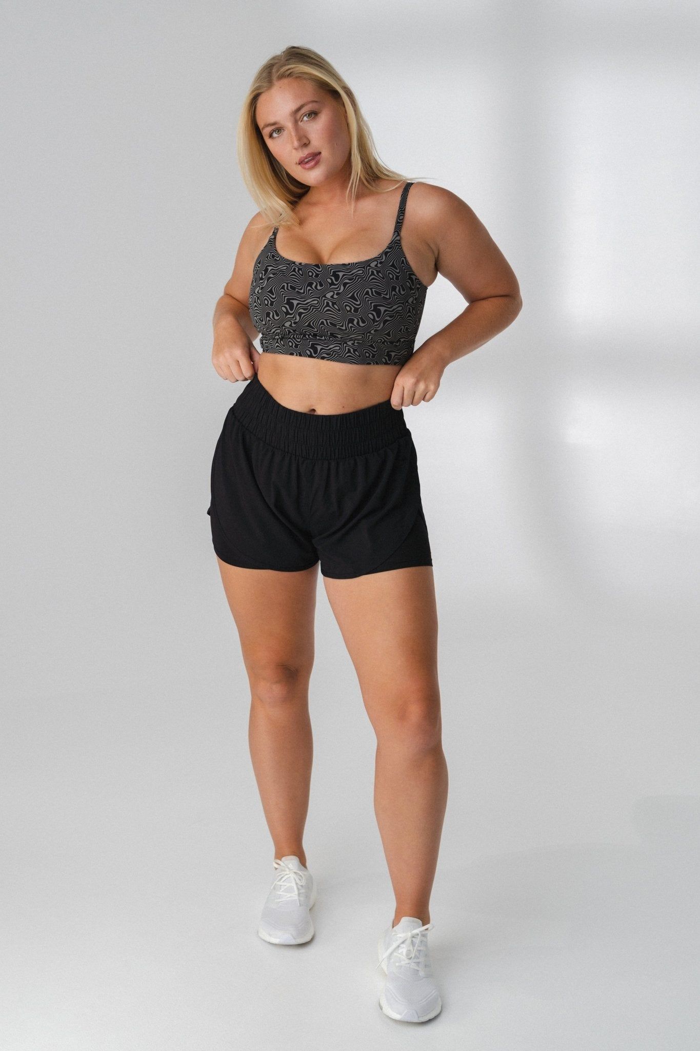 The Vista Short - Midnight - Logo V1 - Revitalized sold by Balance Athletica product image thumbnail 5