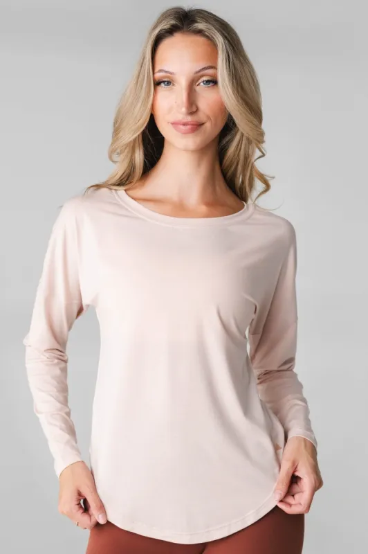 Vitality Versa® Full Long Sleeve - Pearl sold by Balance Athletica