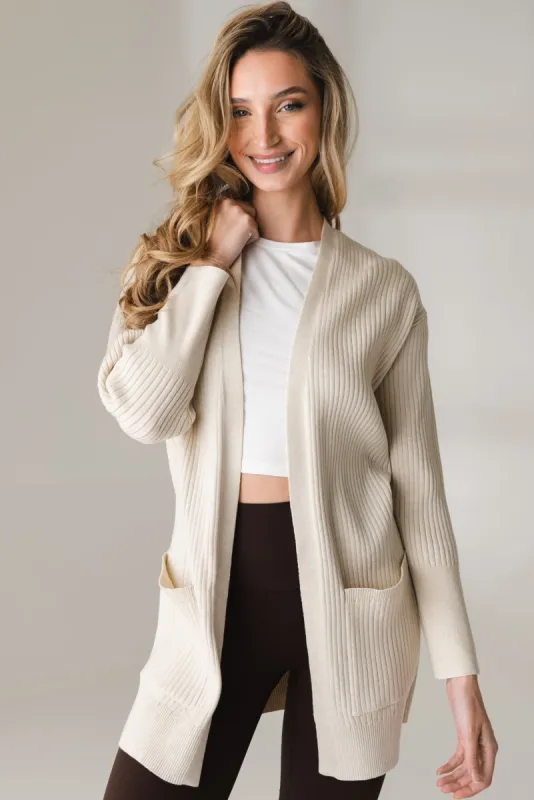 Vitality EmberĀ® Cardigan - Oat Marl sold by Balance Athletica