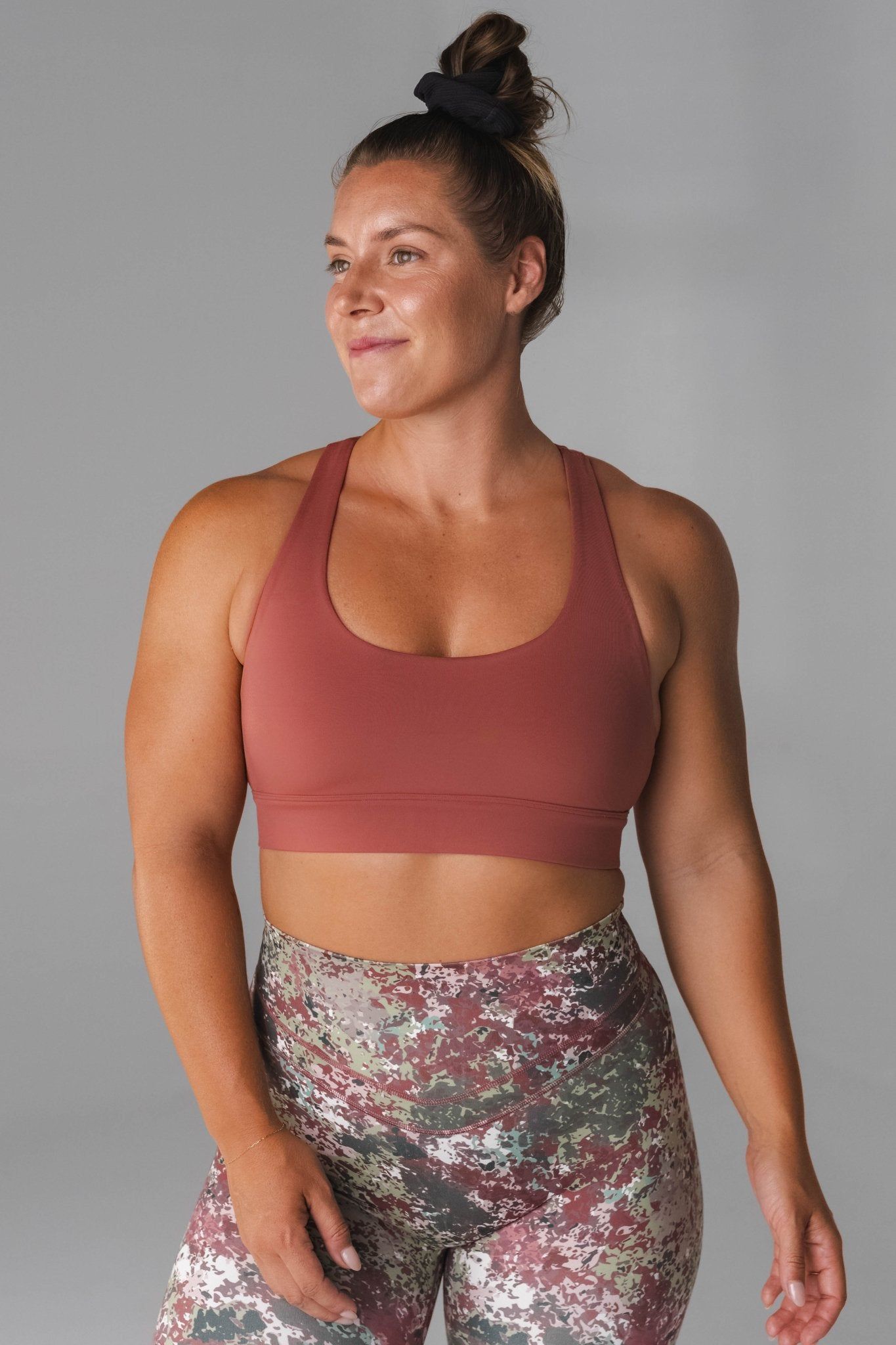 Vitality Ascend II Racer Bra - Rosewood sold by Balance Athletica