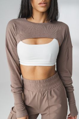 The Moda Top - Stone - Revitalized sold by Balance Athletica