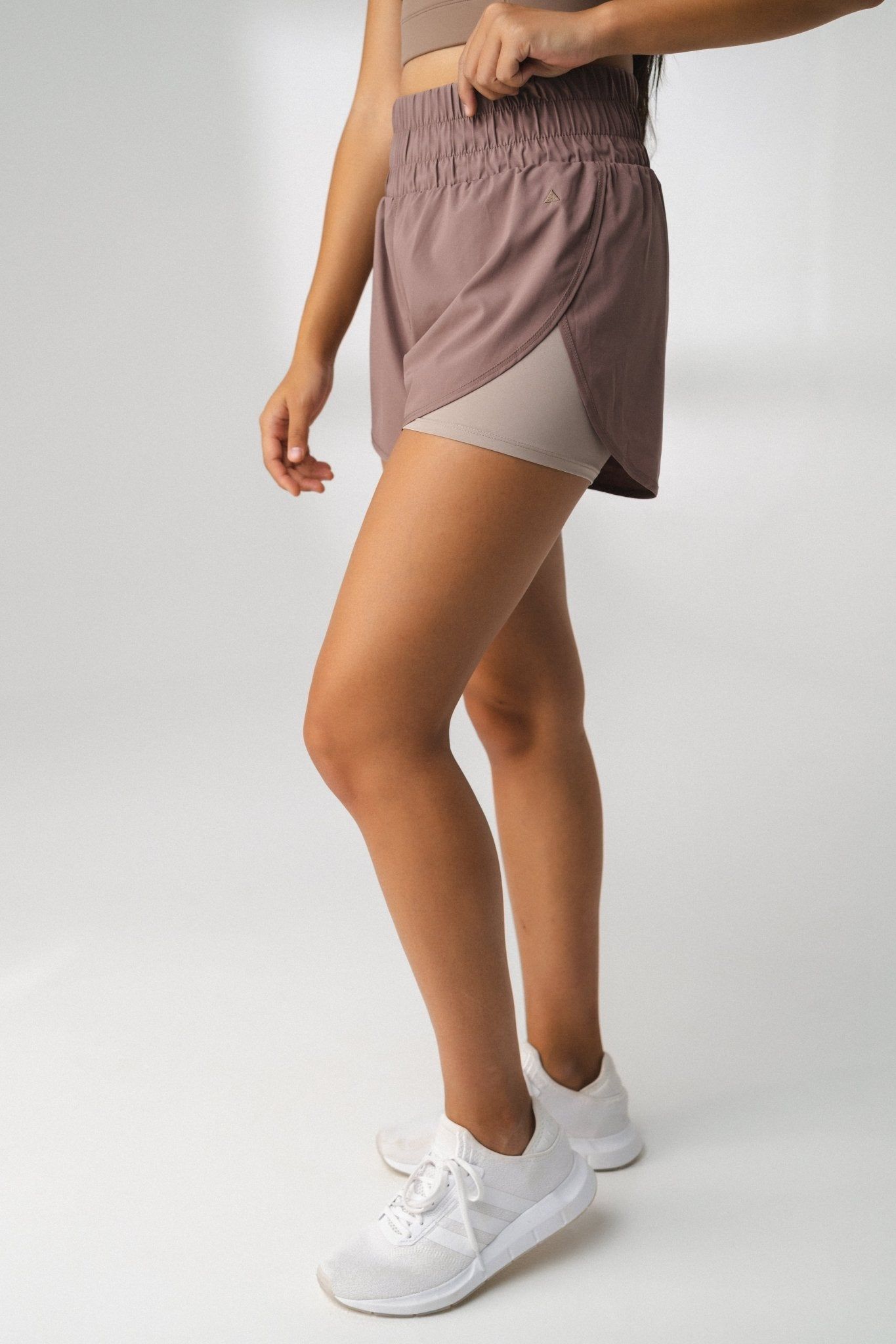 The Vista Short - Stone - Logo V1 - Revitalized sold by Balance Athletica product image thumbnail 5