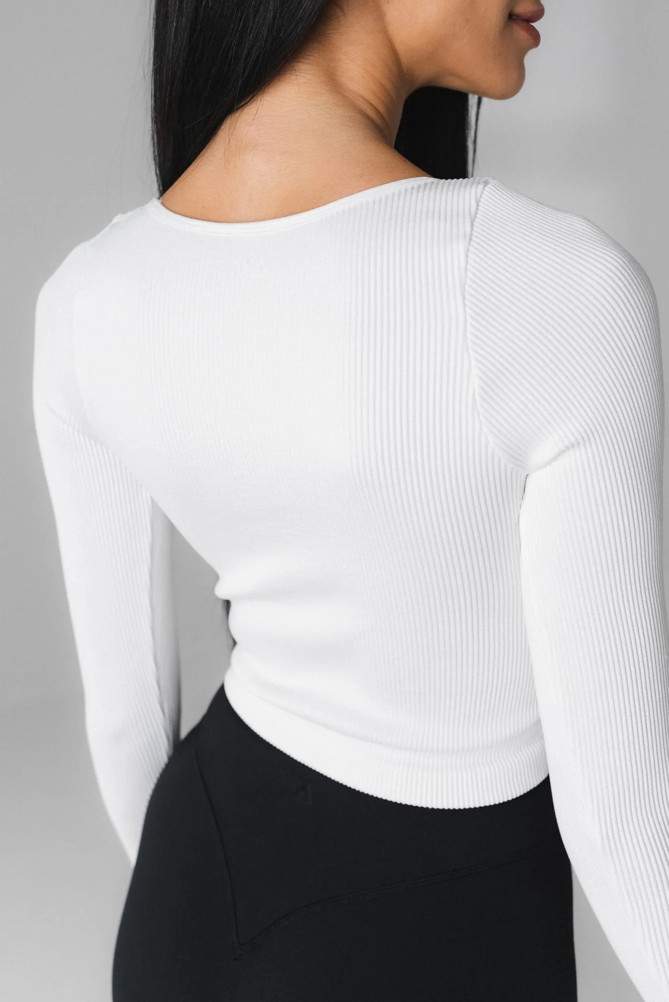 Vitality Synergy® V Long Sleeve - Snow sold by Balance Athletica product image thumbnail 5