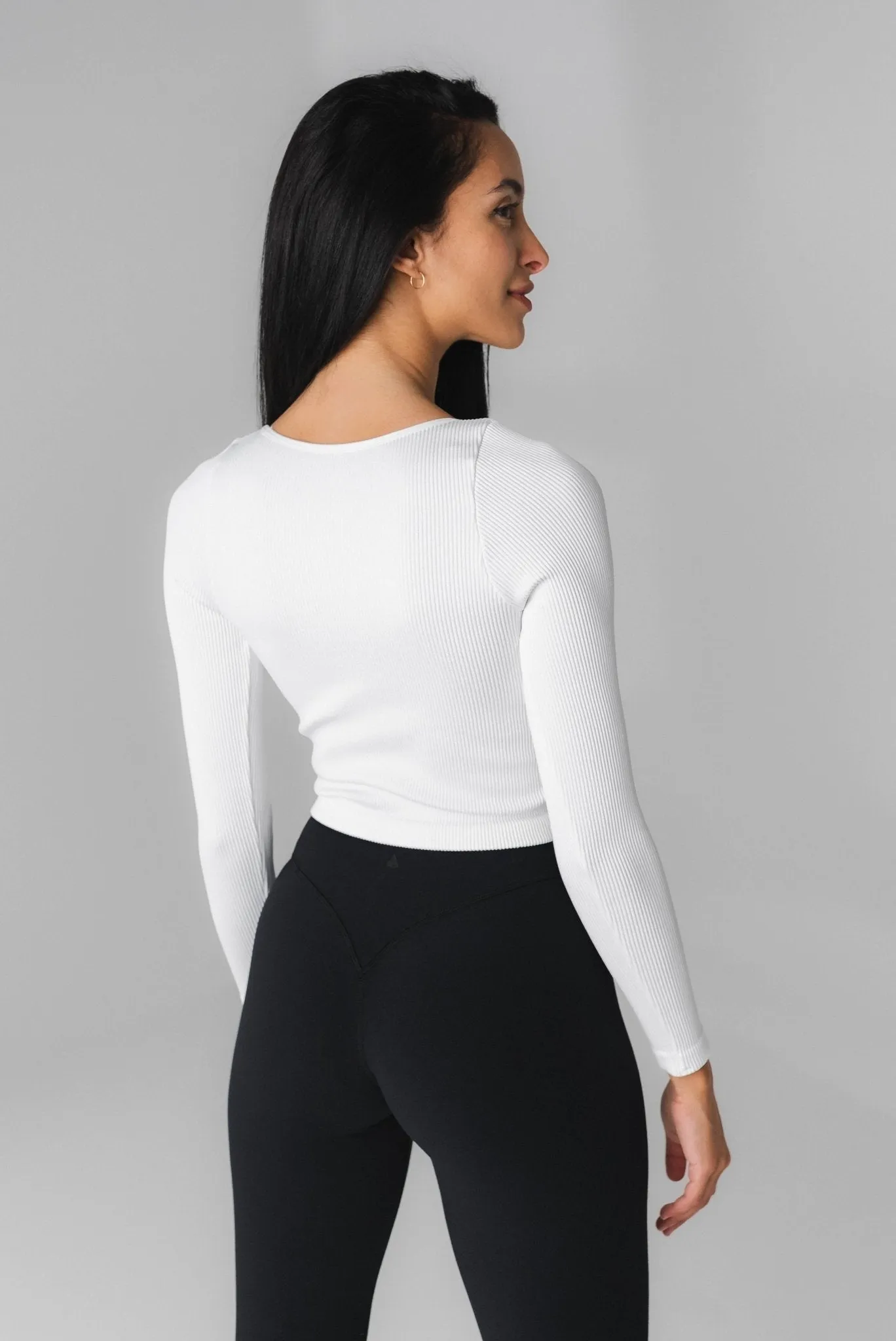 Vitality Synergy® V Long Sleeve - Snow sold by Balance Athletica product image thumbnail 4