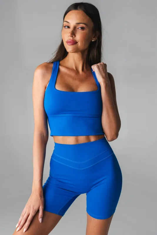 Vitality Pulse® Racer Longline - Neon Blue sold by Balance Athletica