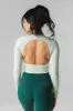 Vitality Synergy® Open Back Long Sleeve - Mint sold by Balance Athletica