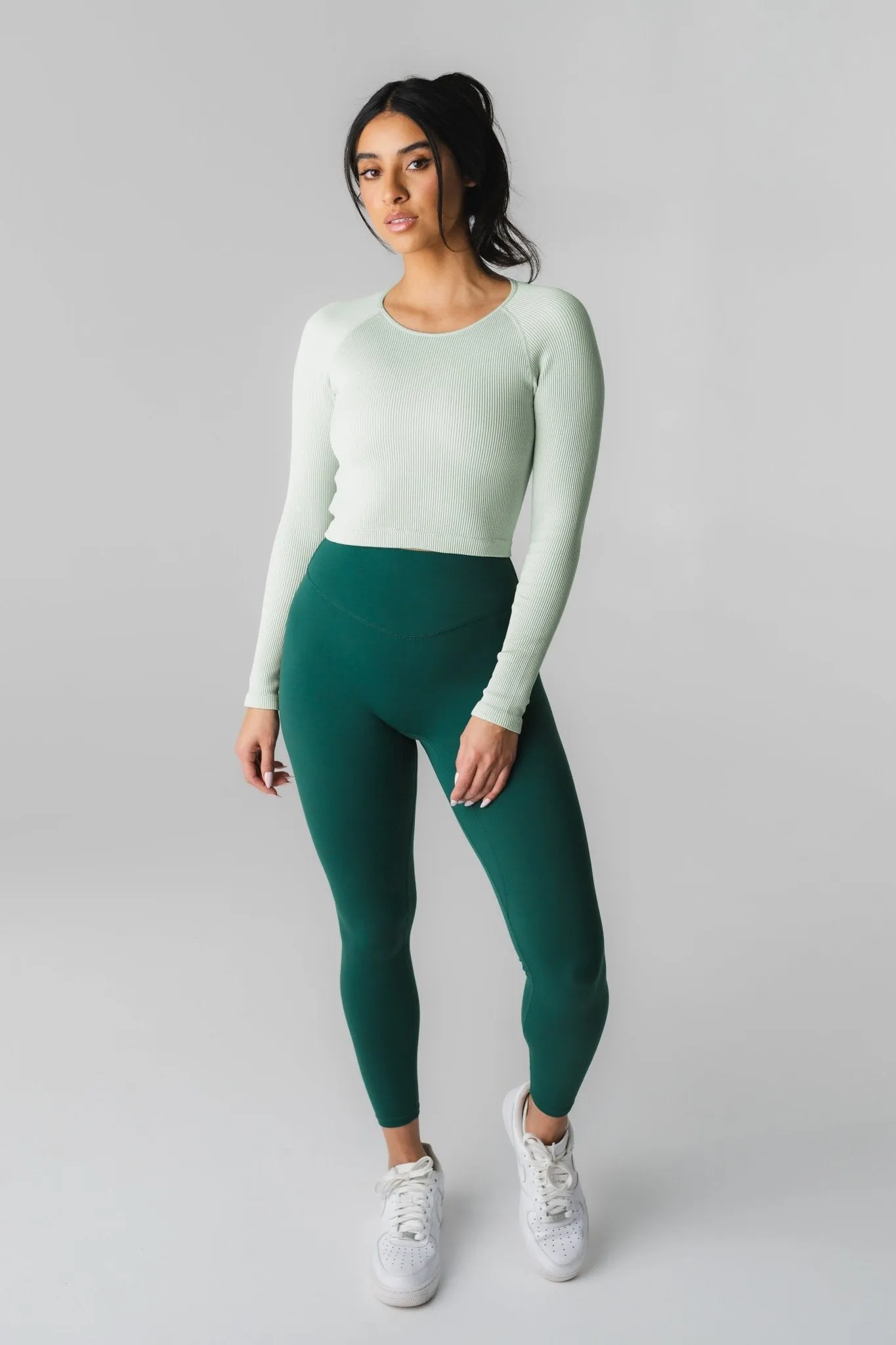 Vitality Synergy® Open Back Long Sleeve - Mint sold by Balance Athletica product image thumbnail 5