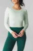 Vitality Synergy® Open Back Long Sleeve - Mint sold by Balance Athletica