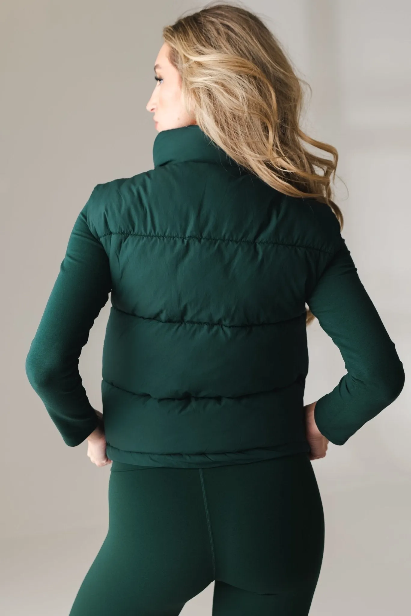 Vitality Puffer Vest - Forest sold by Balance Athletica product image thumbnail 4