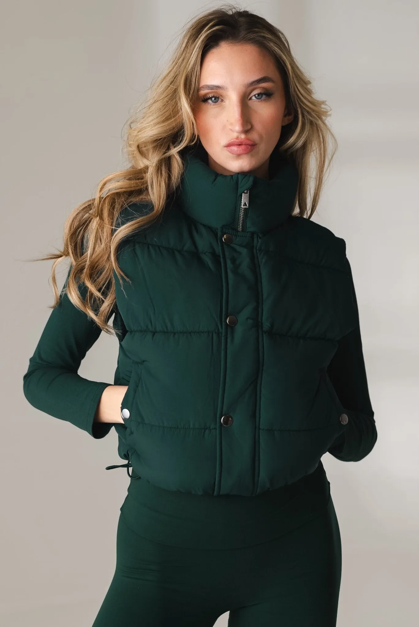 Vitality Puffer Vest - Forest sold by Balance Athletica