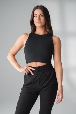 The Allora Tank - Midnight - Revitalized sold by Balance Athletica