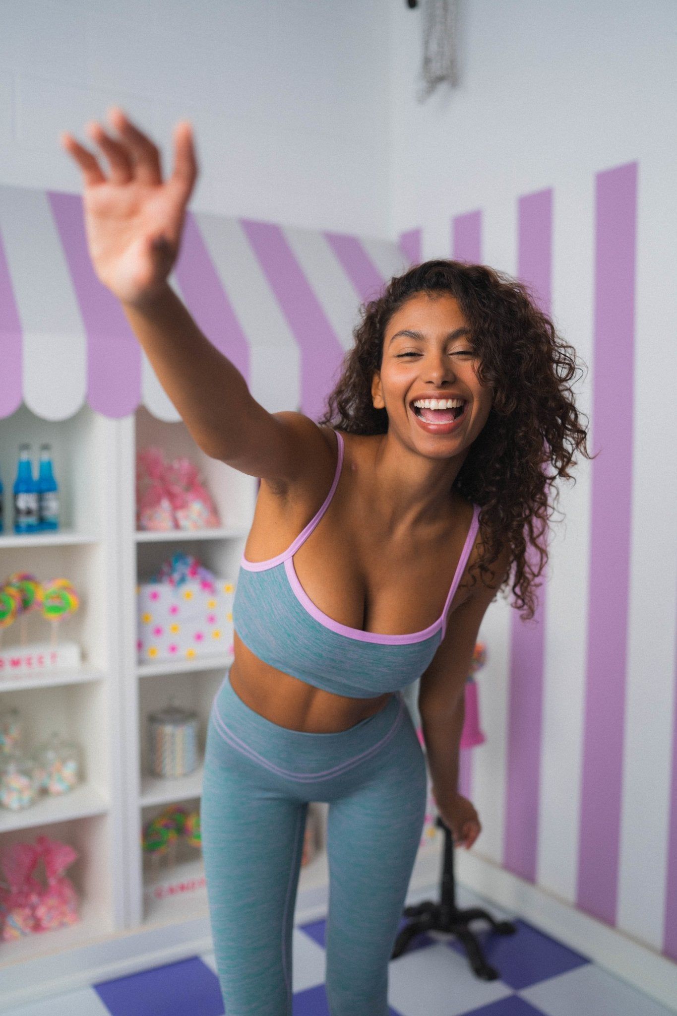 Vitality Daydream Block Pant - Watermelon sold by Balance Athletica product image thumbnail 5