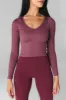 Vitality Synergy® V Long Sleeve - Mauve sold by Balance Athletica