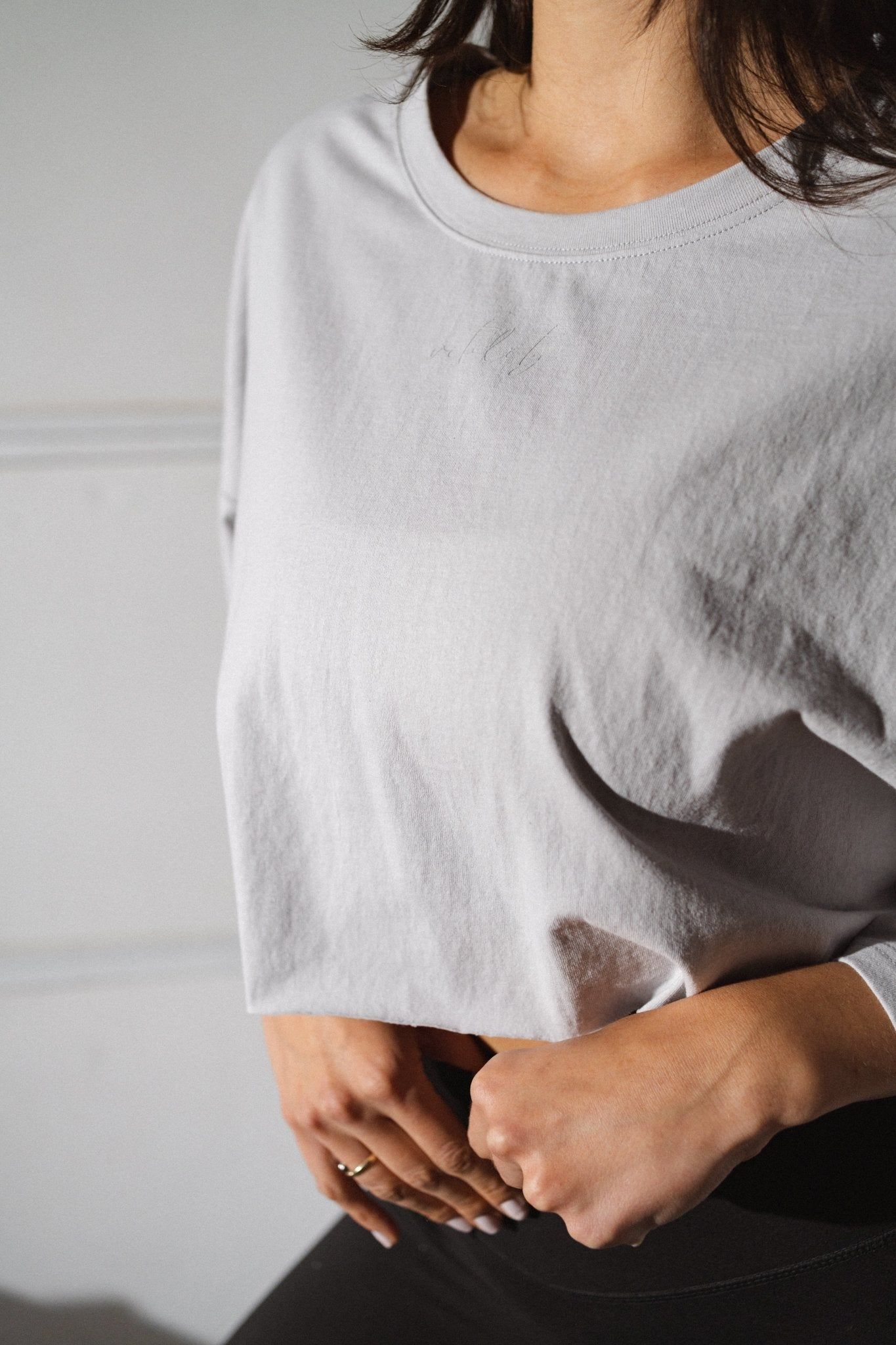 The Riley Tee - Silver - Revitalized sold by Balance Athletica product image thumbnail 4