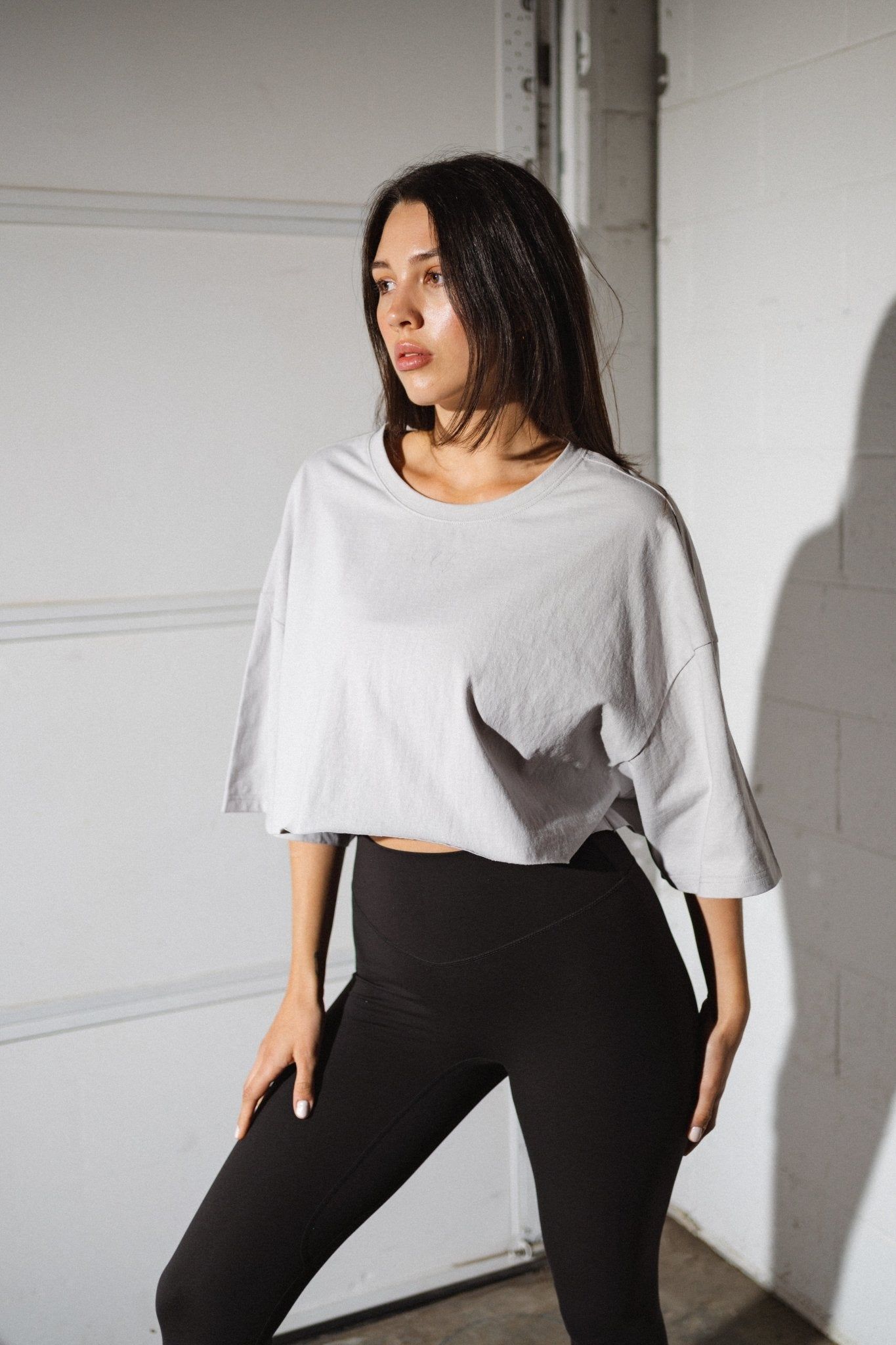 The Riley Tee - Silver - Revitalized sold by Balance Athletica product image thumbnail 5