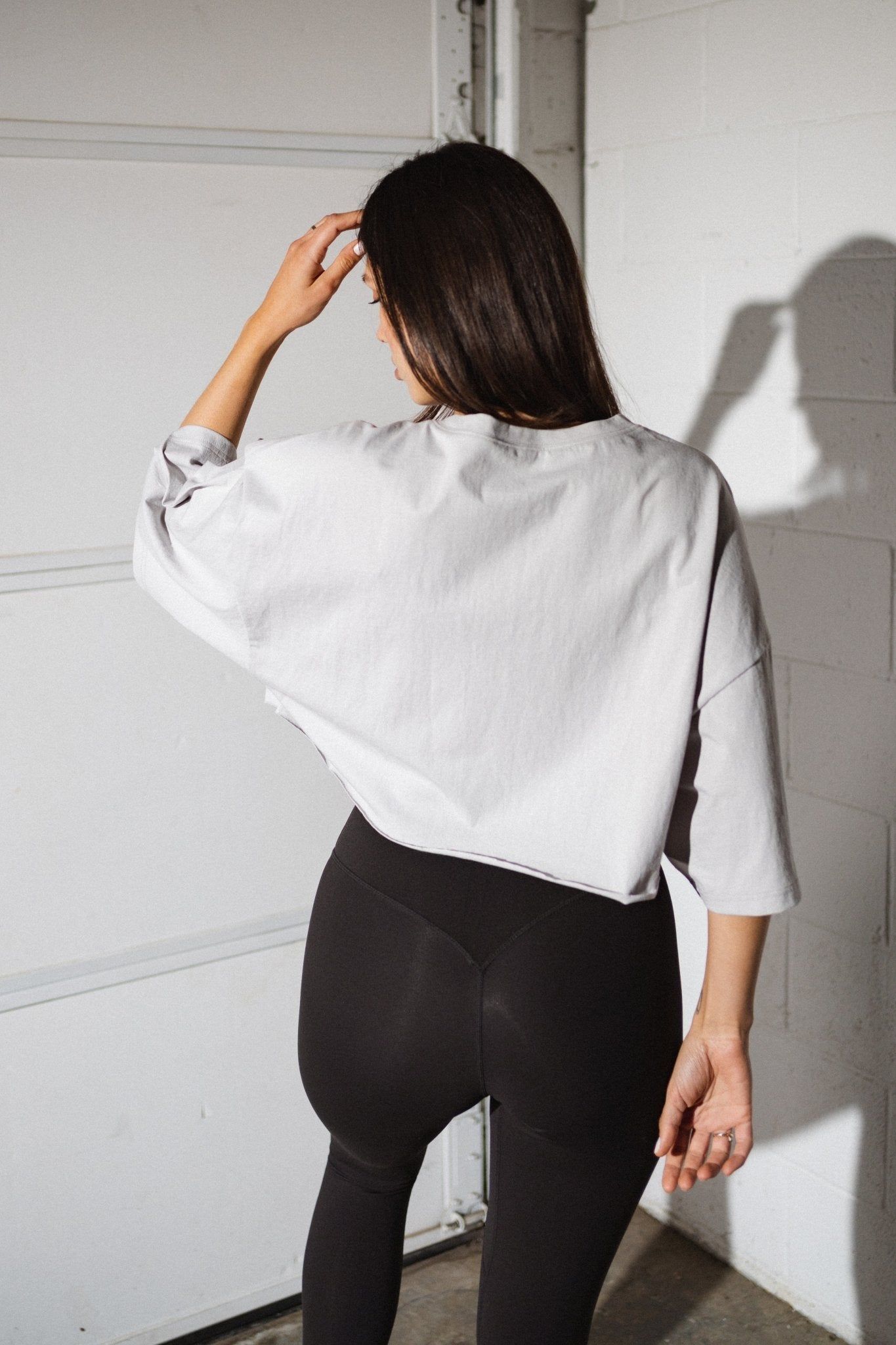 The Riley Tee - Silver - Revitalized sold by Balance Athletica product image thumbnail 2