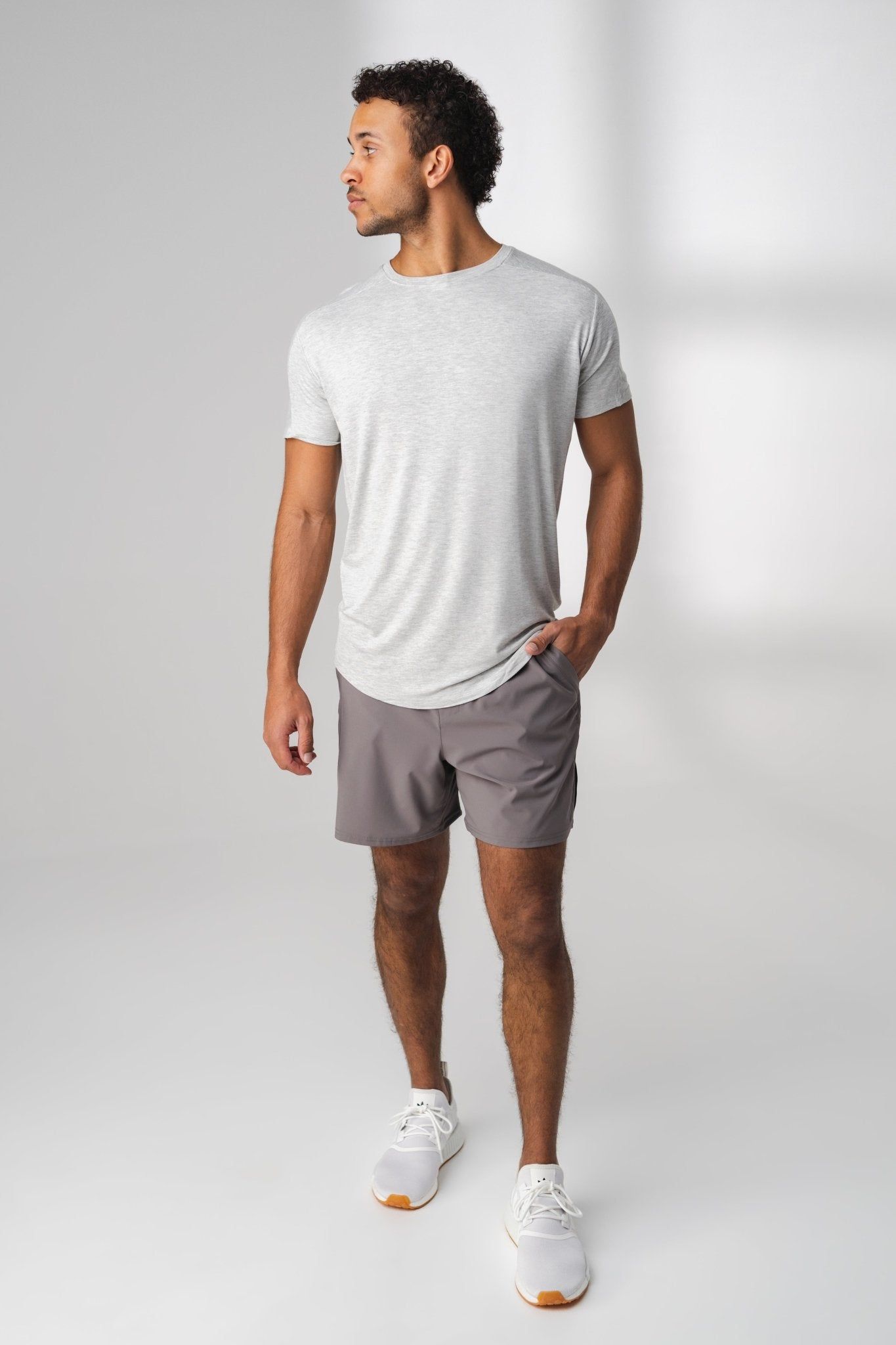 The Vital Tee - Gravity Heather - Revitalized sold by Balance Athletica product image thumbnail 3