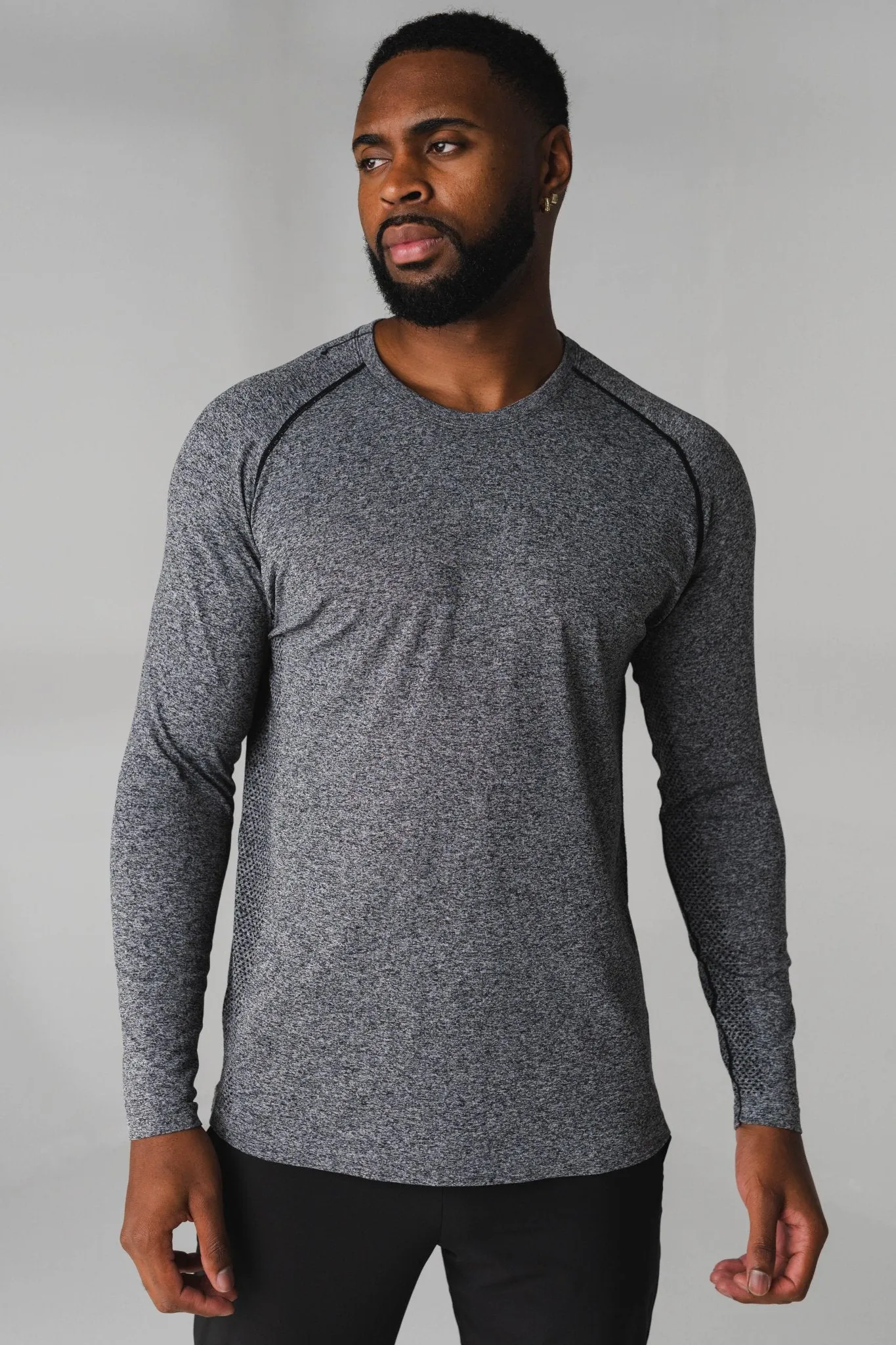 Vitality Kinetic® Long Sleeve Tee - Midnight Marl sold by Balance Athletica