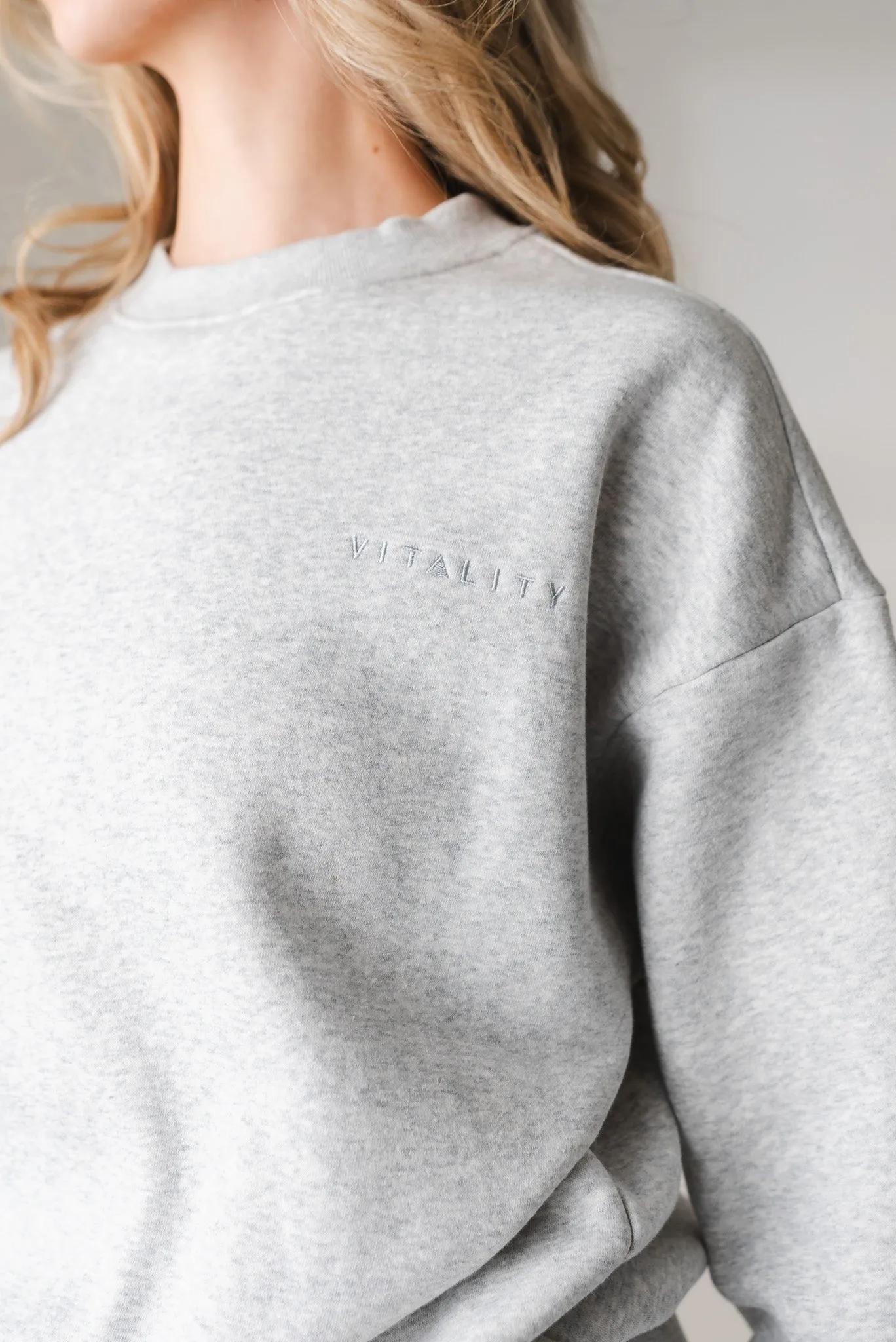 Vitality Cozy® Uni Crew - Stone Marl sold by Balance Athletica product image thumbnail 4