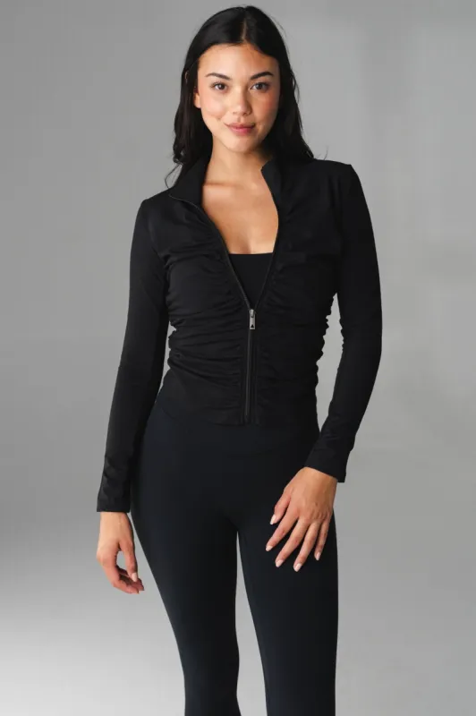Cloud II™ Gather Jacket V1 Fit - Midnight sold by Balance Athletica