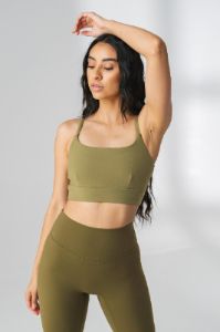 The Ignite Bra+ - Olive - Revitalized sold by Balance Athletica