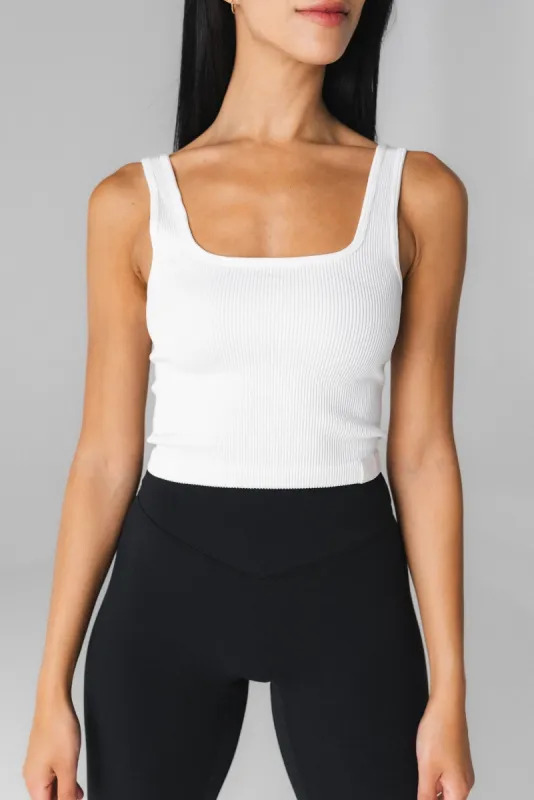 Vitality Synergy® Square Tank - Snow sold by Balance Athletica