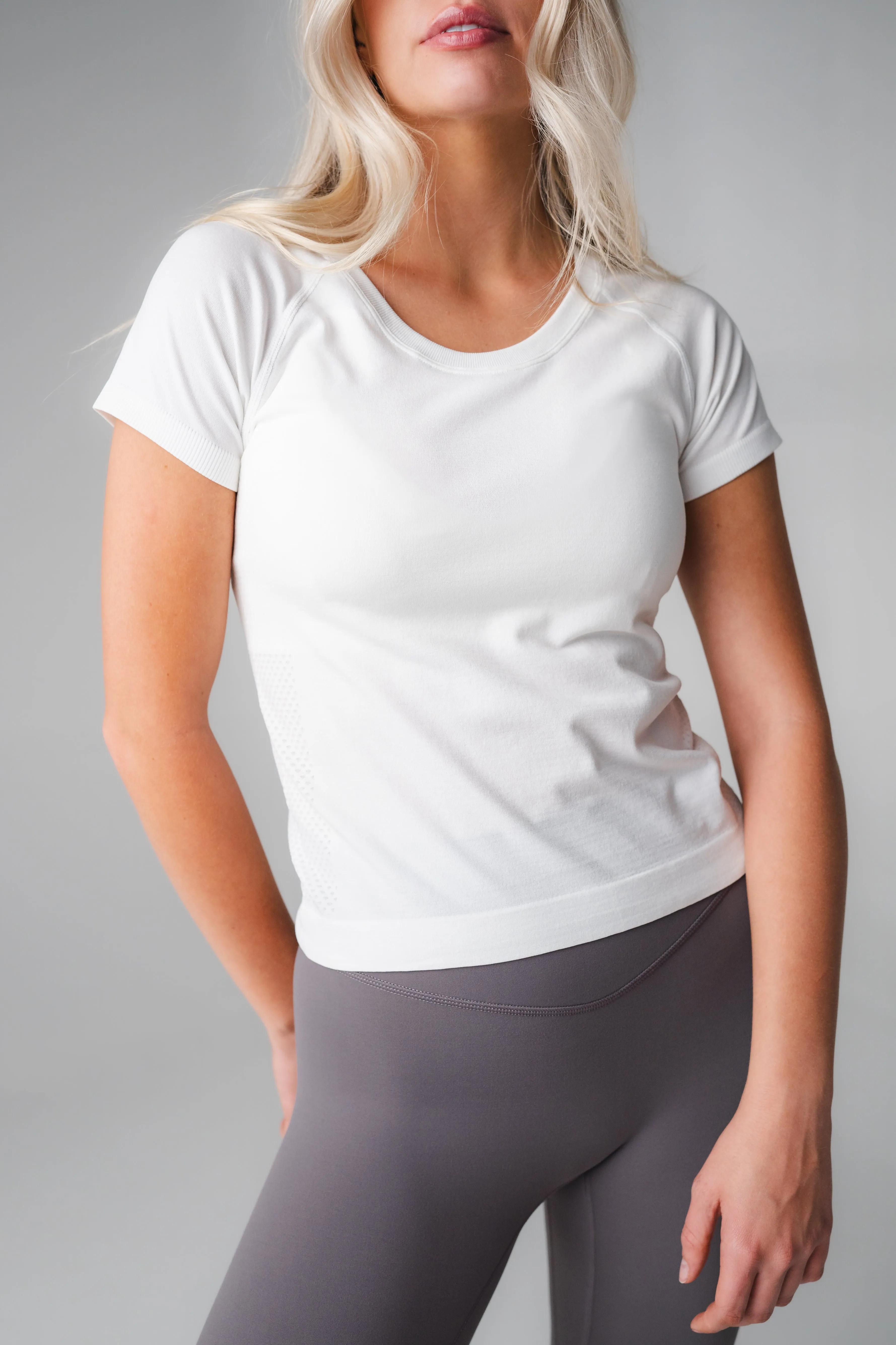 Vitality Energy® Tee - Snow sold by Balance Athletica product image thumbnail 3