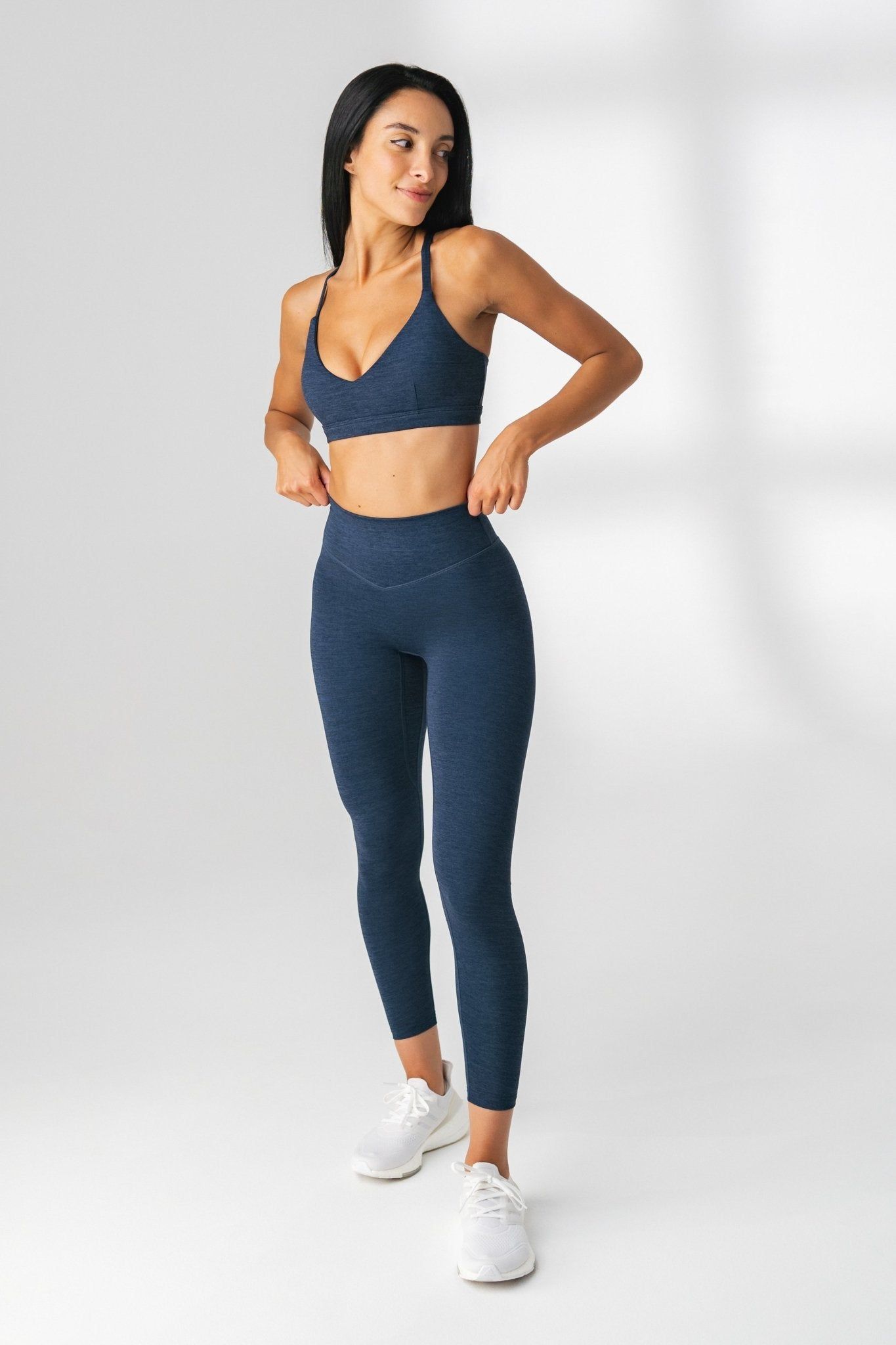 The Cloud V Bra - Navy Static - Revitalized sold by Balance Athletica product image thumbnail 3