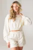 Vitality Cozy Crop Crew - Oat sold by Balance Athletica
