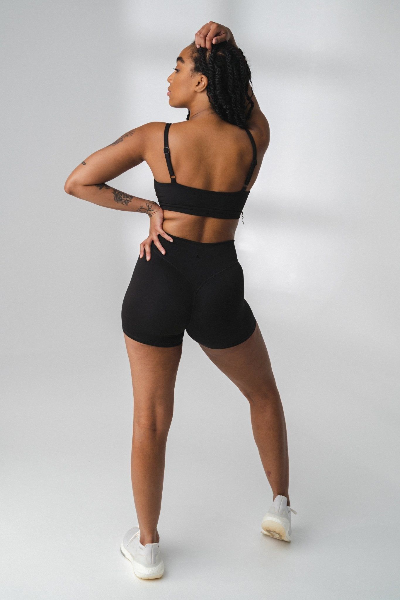 The Cloud Short - Midnight - Black Triangle Logo - Revitalized sold by Balance Athletica product image thumbnail 5