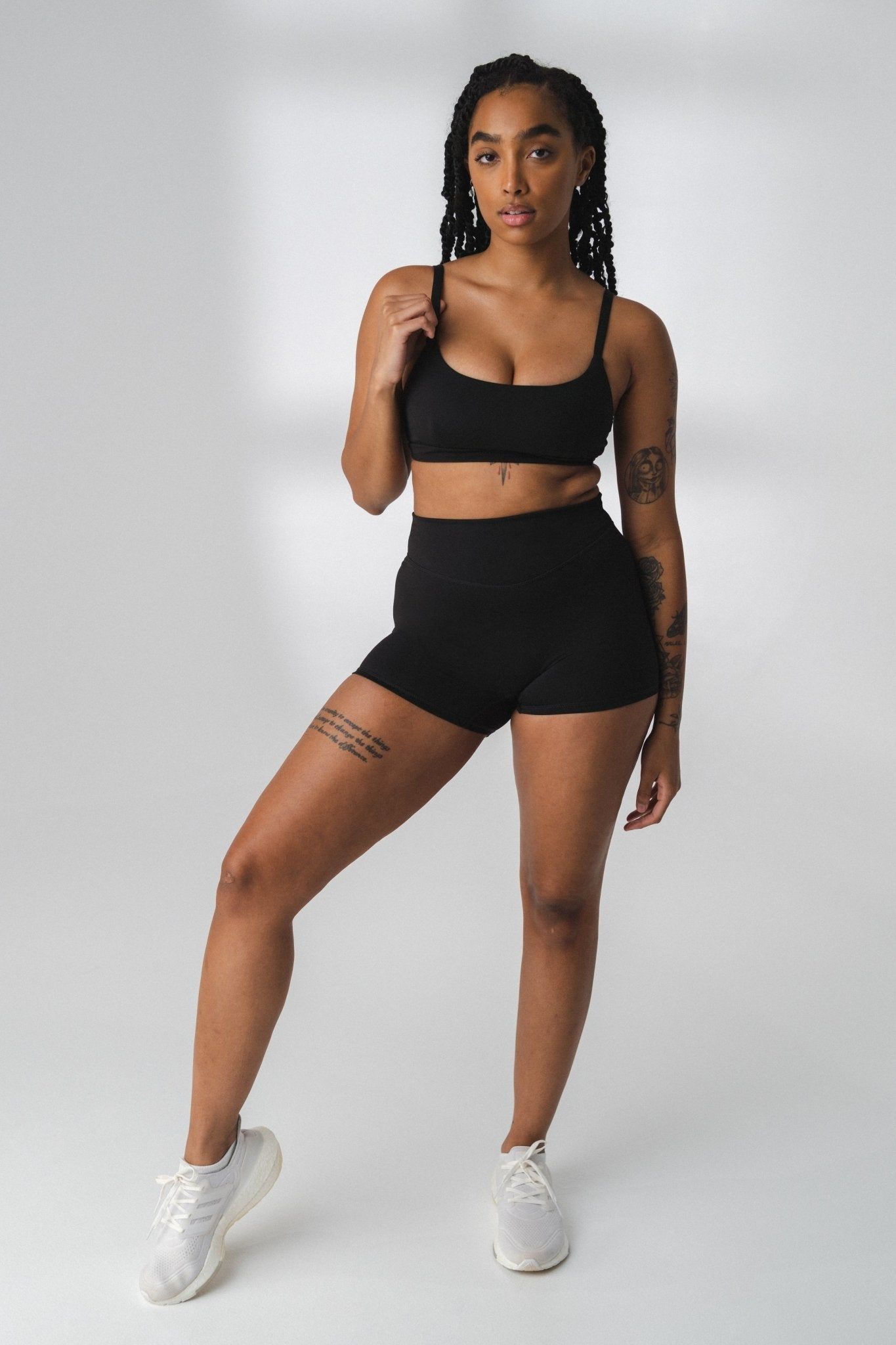 The Cloud Short - Midnight - Black Triangle Logo - Revitalized sold by Balance Athletica product image thumbnail 2