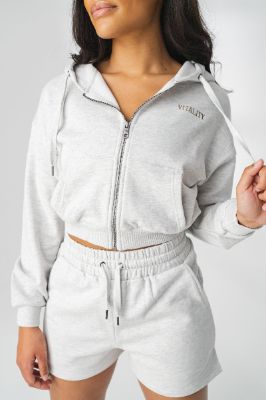 The Mantra Zip - Stone Heather - Perspective - Revitalized made by Balance Athletica