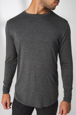 The Vital Long Sleeve Tee - Midnight Heather  - Revitalized made by Balance Athletica
