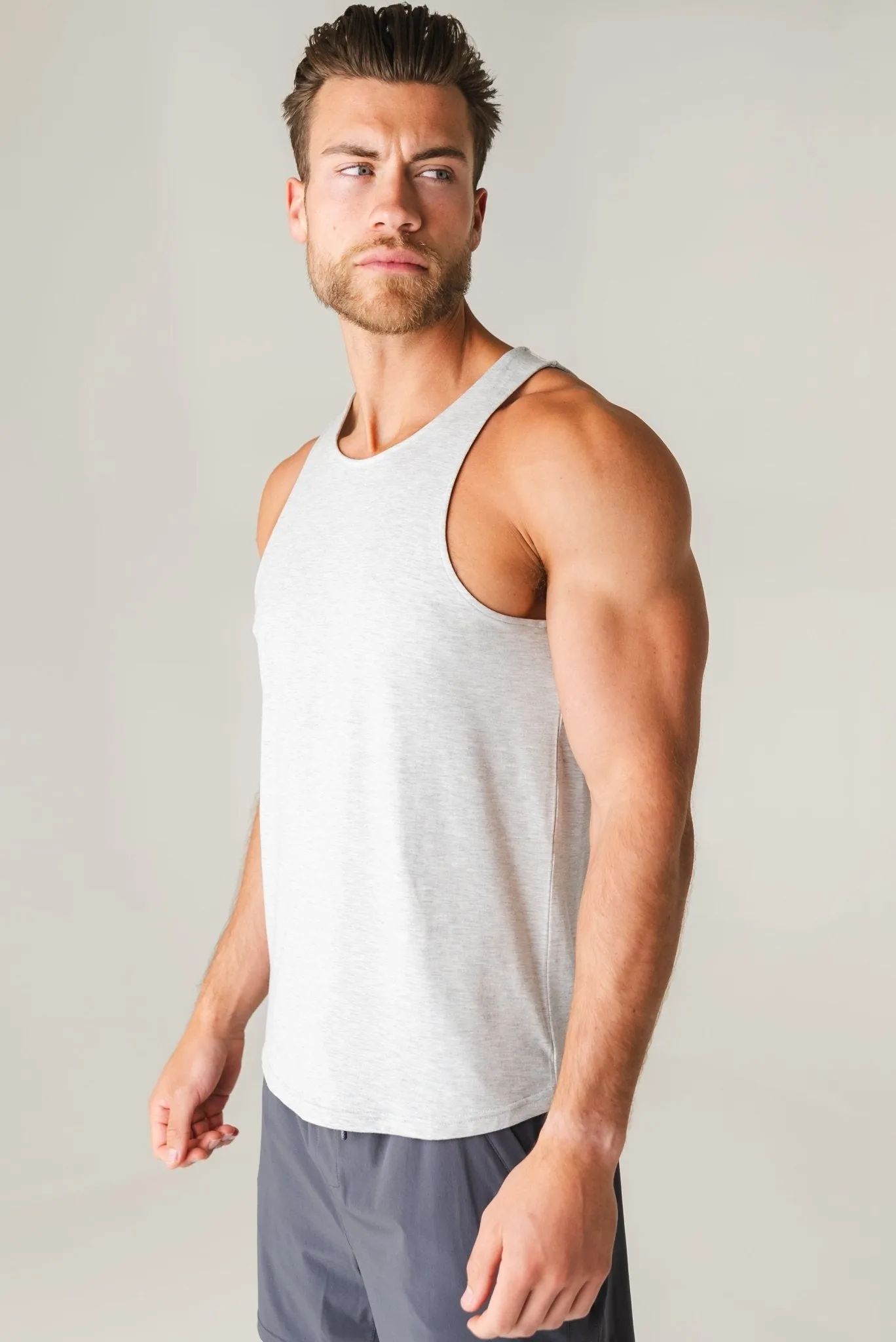 Vitality Vital® Men's Tank - Stone Marl sold by Balance Athletica product image thumbnail 5