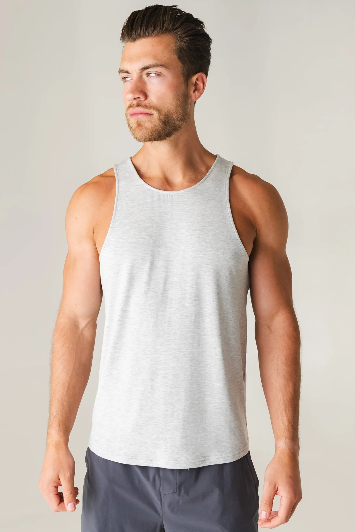 Vitality Vital® Men's Tank - Stone Marl sold by Balance Athletica
