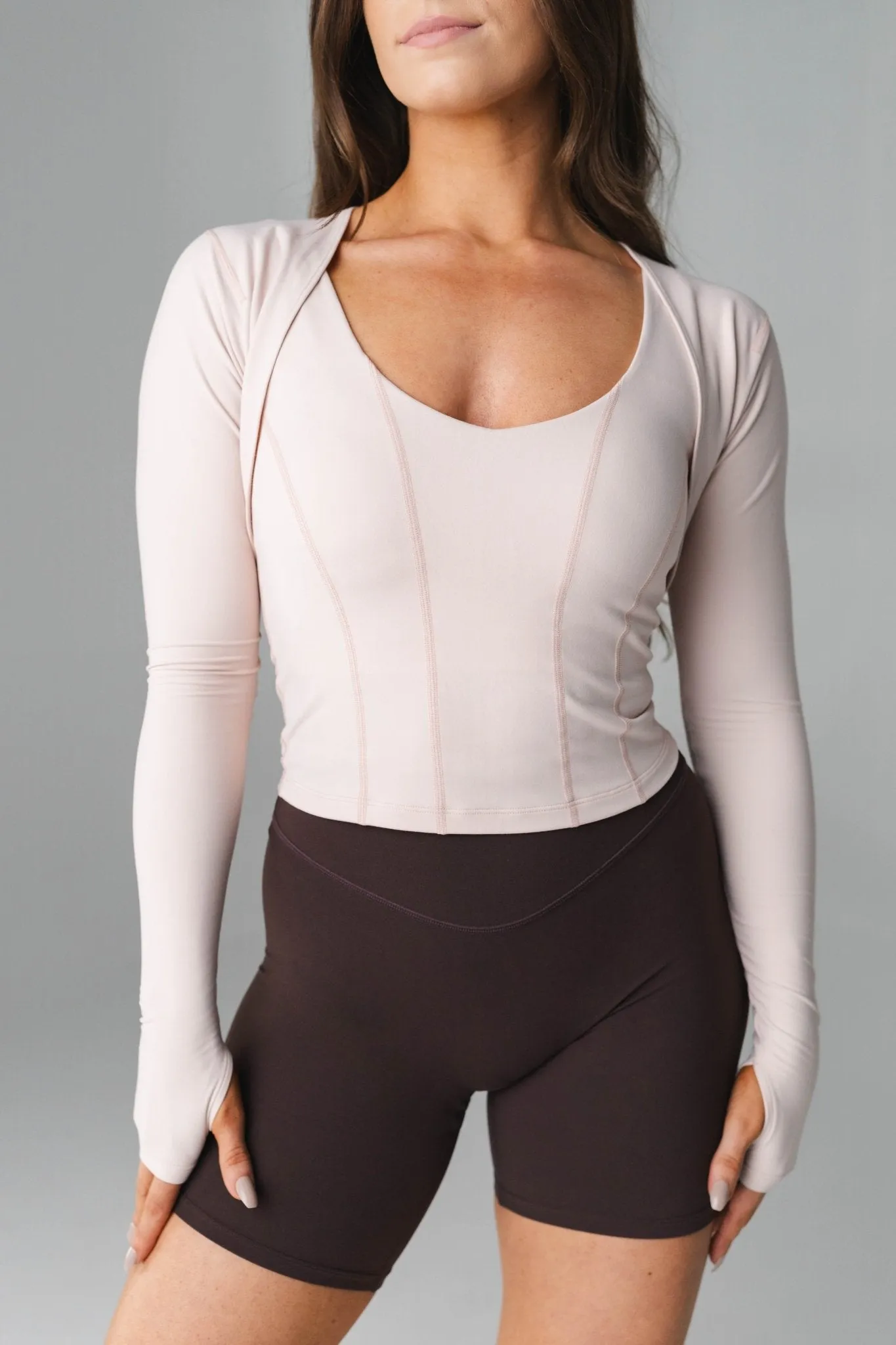 Cloud II™ Shrug - Pearl sold by Balance Athletica product image thumbnail 3