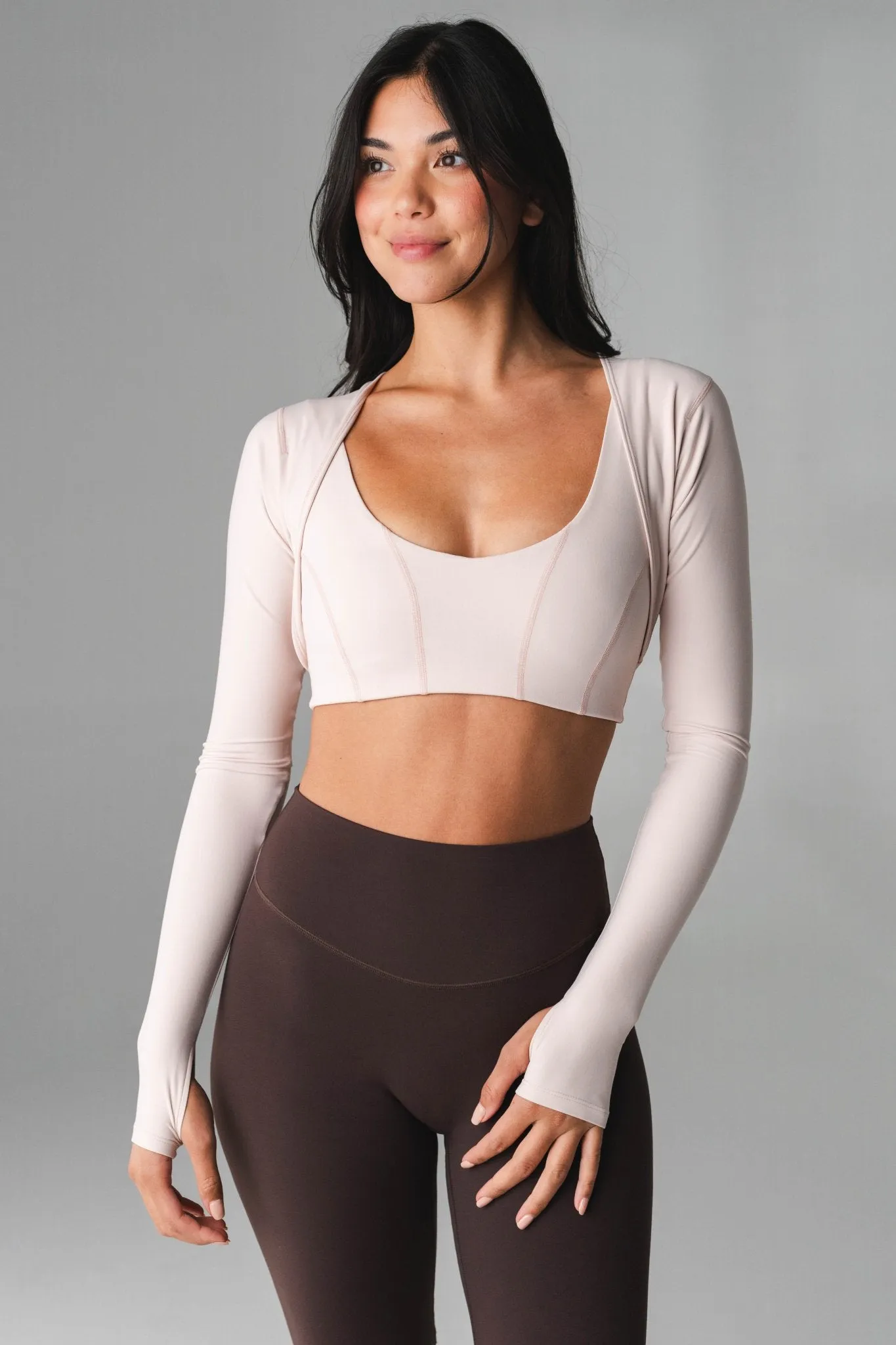 Cloud II™ Shrug - Pearl sold by Balance Athletica