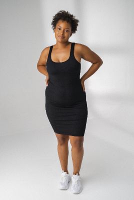 The Linear Midi Dress - Midnight - Revitalized sold by Balance Athletica
